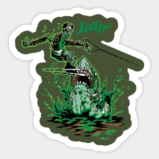 Jumping the Zombie Sticker